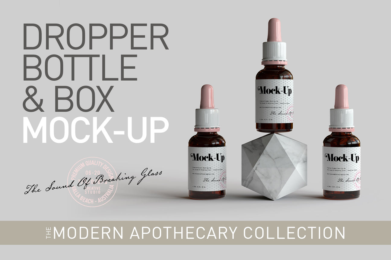 Modern Apothecary Product Mock-Ups | Medical, Wellness & Beauty Packaging Assets