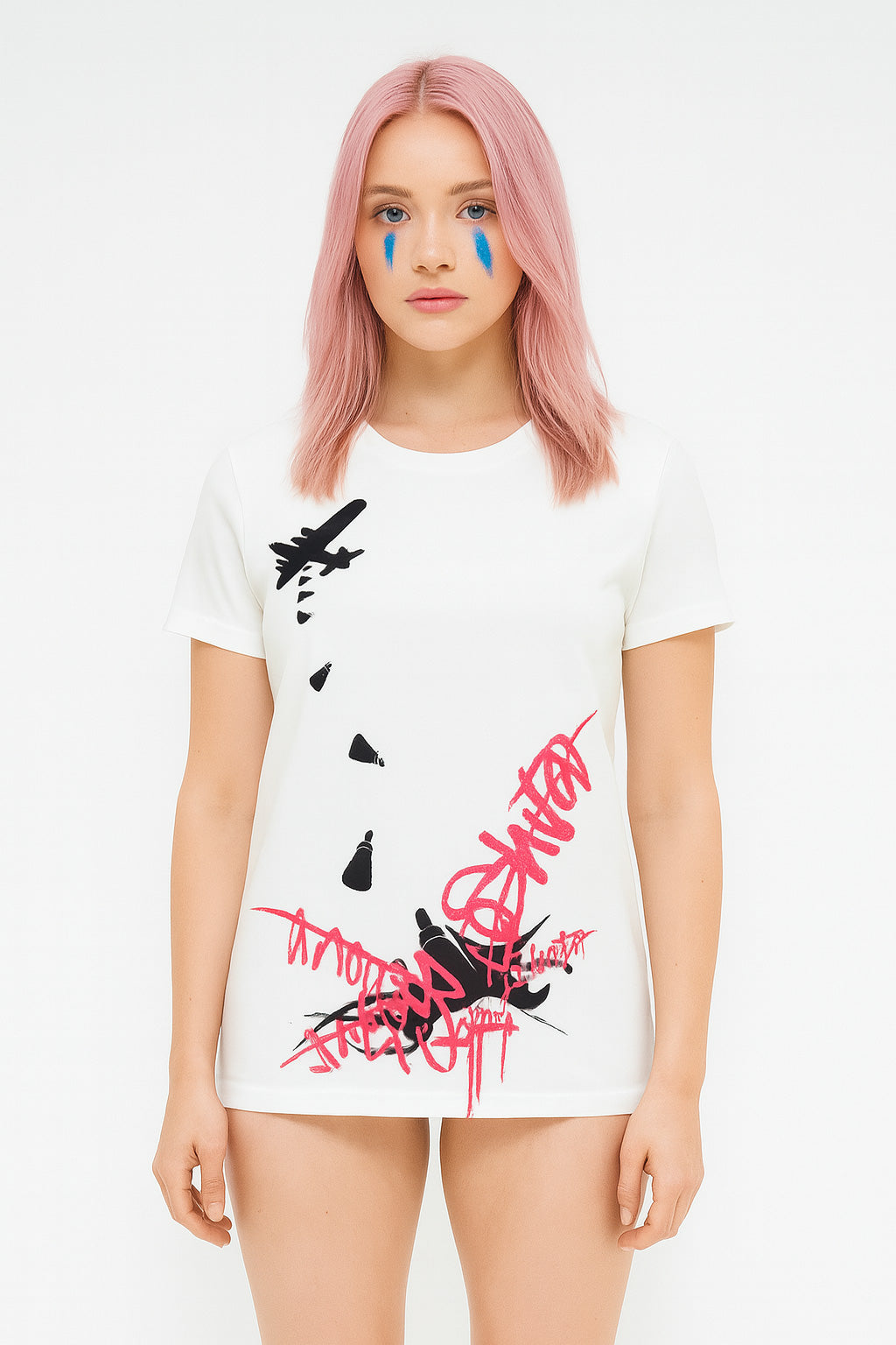 Bleach Bomb - IOSHVA Womens T-Shirt - White