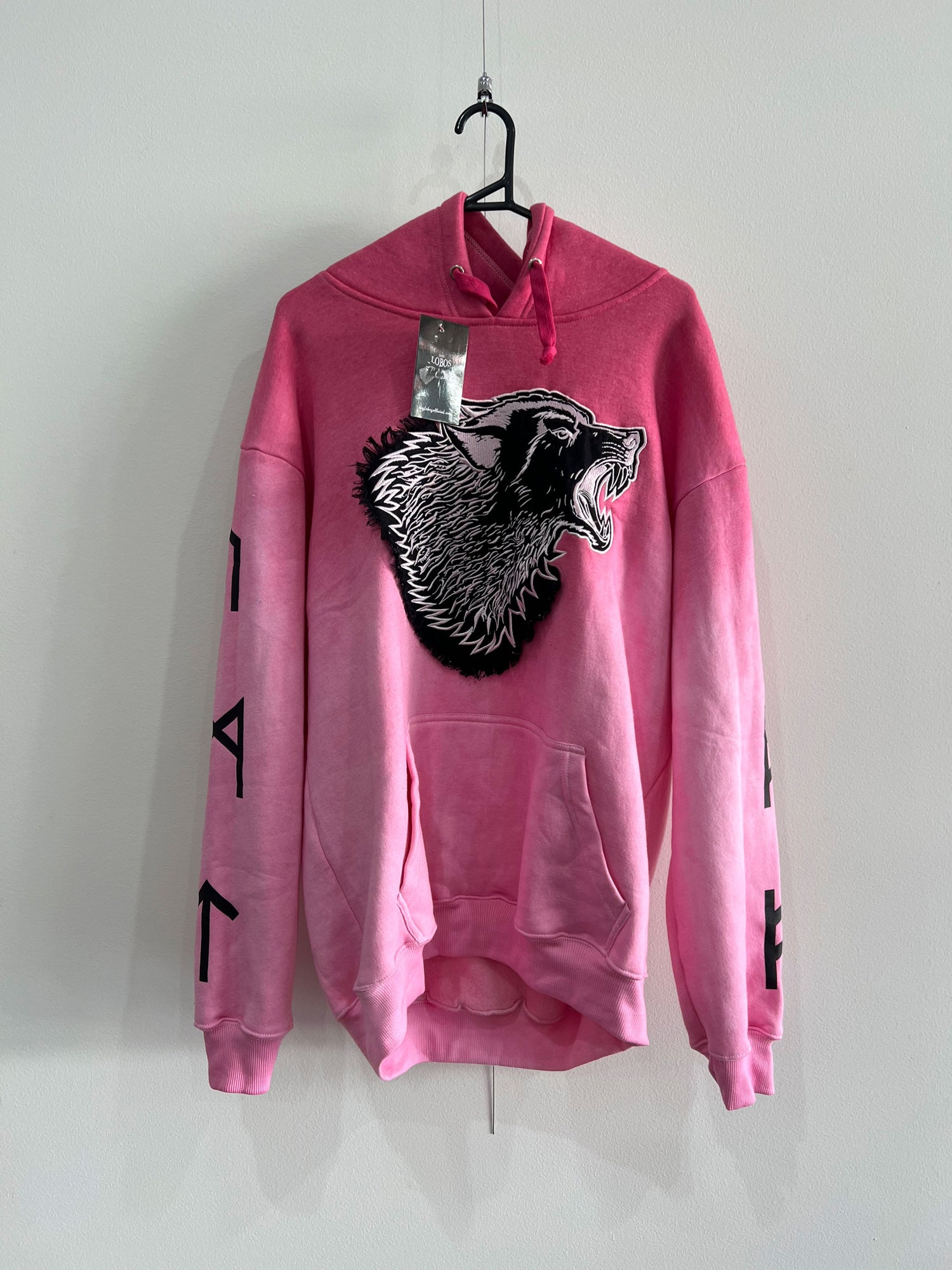 Savage Wolves - ROSE FADE - Cotton Fleece Hoodie