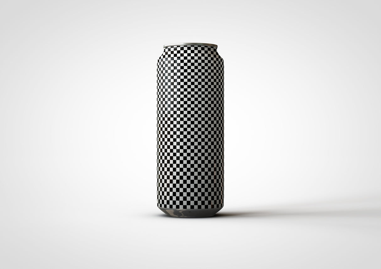 Crowler Can Mock-Up - Long Tall Thin Slender Beer and Soda Can Mock-Up