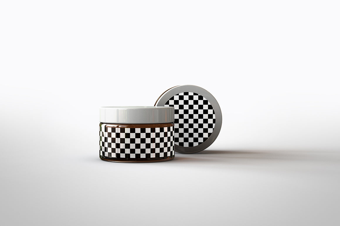 Amber Cosmetics Pot | Beauty Pot Mock-Up