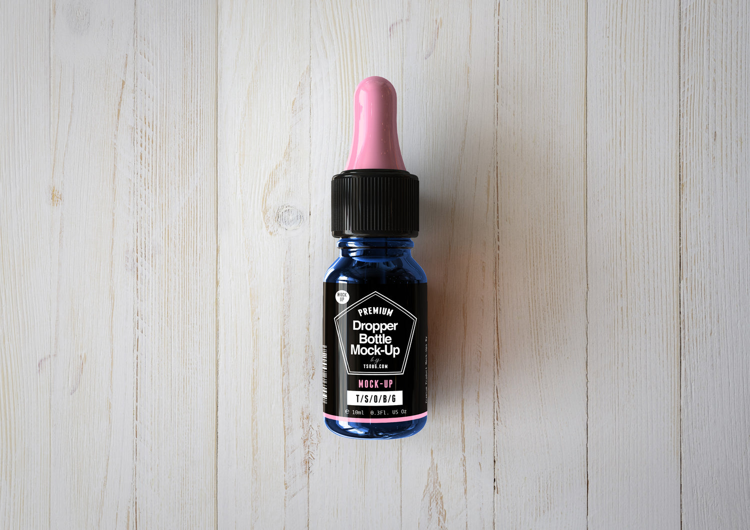 Apothecary - Medical - Pharma Eye Dropper Bottle and Box Mock-Up - Glass Amber - Blue - Green