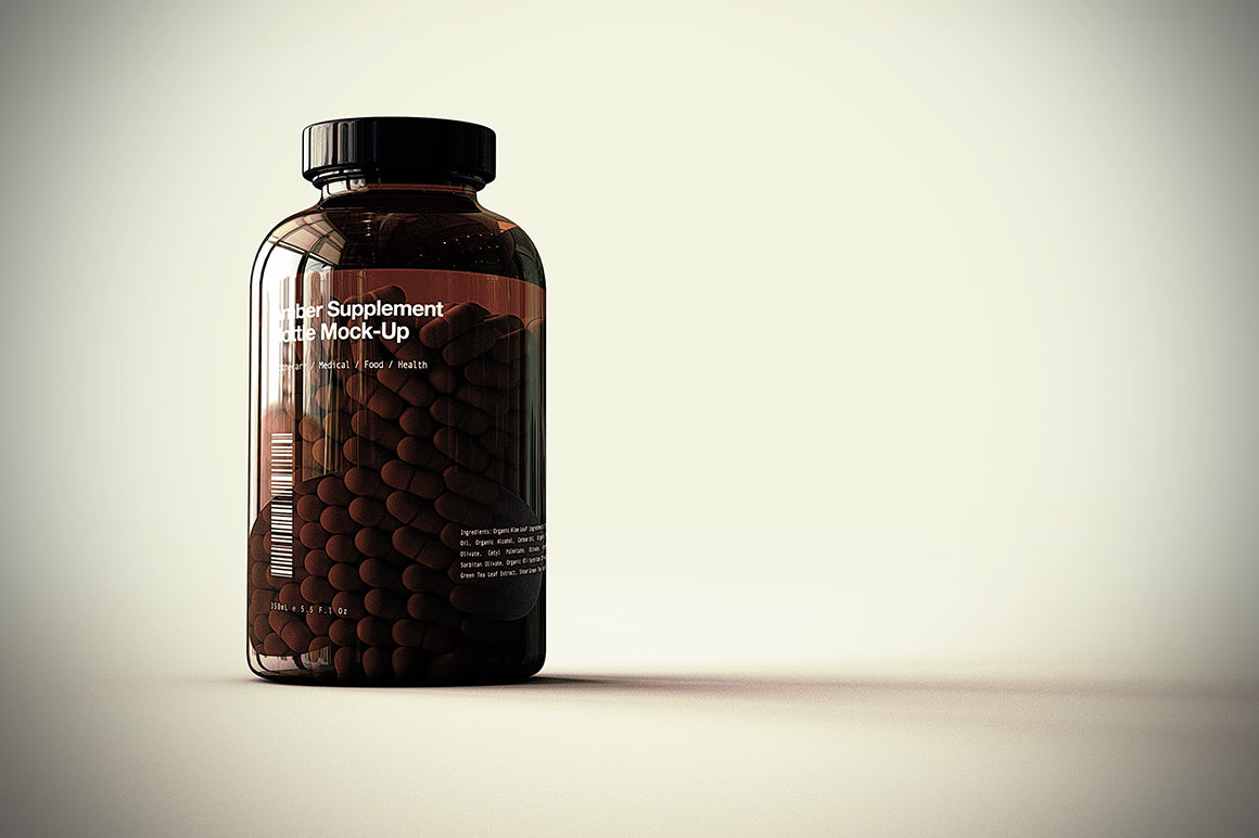 SUPPLEMENT BOTTLE MOCK-UP BUNDLE - Vitamins, Pills, Supplements Bottle Mock-Up
