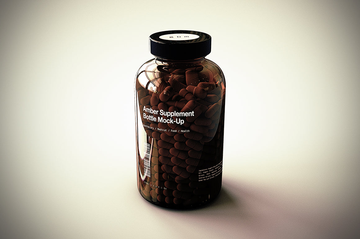 SUPPLEMENT BOTTLE MOCK-UP BUNDLE - Vitamins, Pills, Supplements Bottle Mock-Up