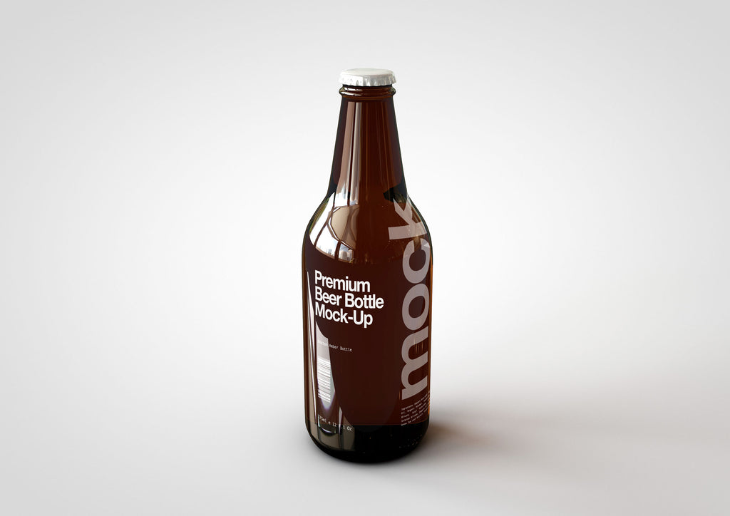 Craft Beer Bottle Mock-Up | Lager Bottle Mock-Up | 330ml | 11 Fl Oz