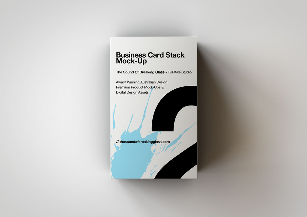 Business Card Stack Mock-Up | Deck Of Cards Mock-Up