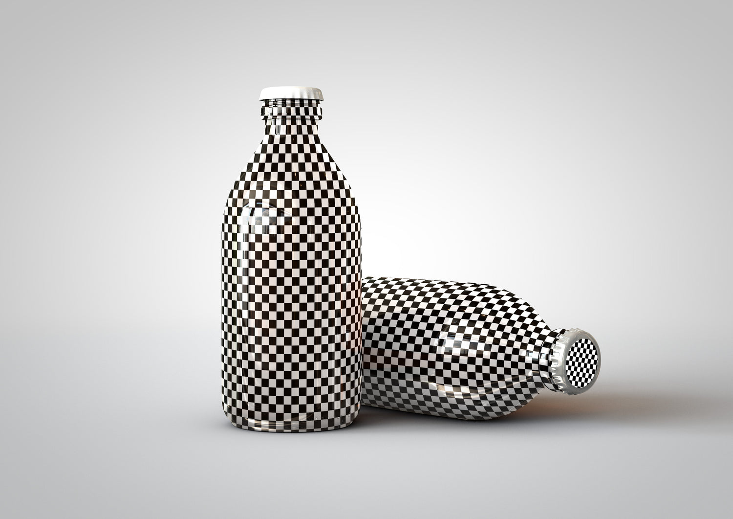 Cold Brew Coffee Bottle Mock-Up | Stubby Beer Bottle Mock-Up