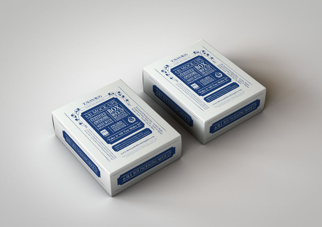 Playing Cards Box Mock-Up | Deluxe White Box Mock-Up