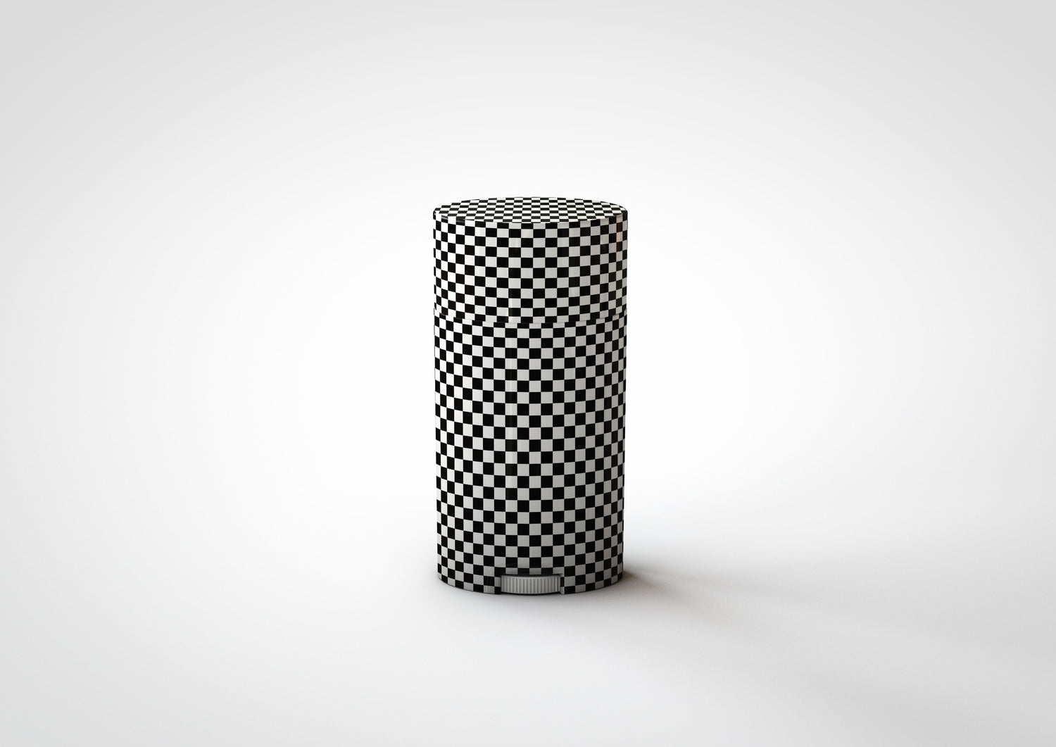 Flat White Ellipse Plastic Deodorant Stick Mock-Up | Lip Balm Tube Mock-Up