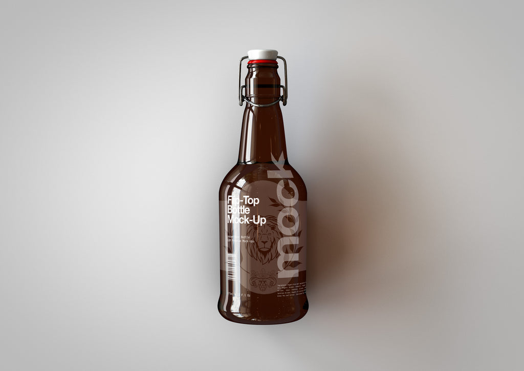 Flip Top Beer Bottle Mock-Up | Sauce Bottle Mock-Up