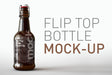 Flip Top Beer Bottle Mock-Up | Sauce Bottle Mock-Up