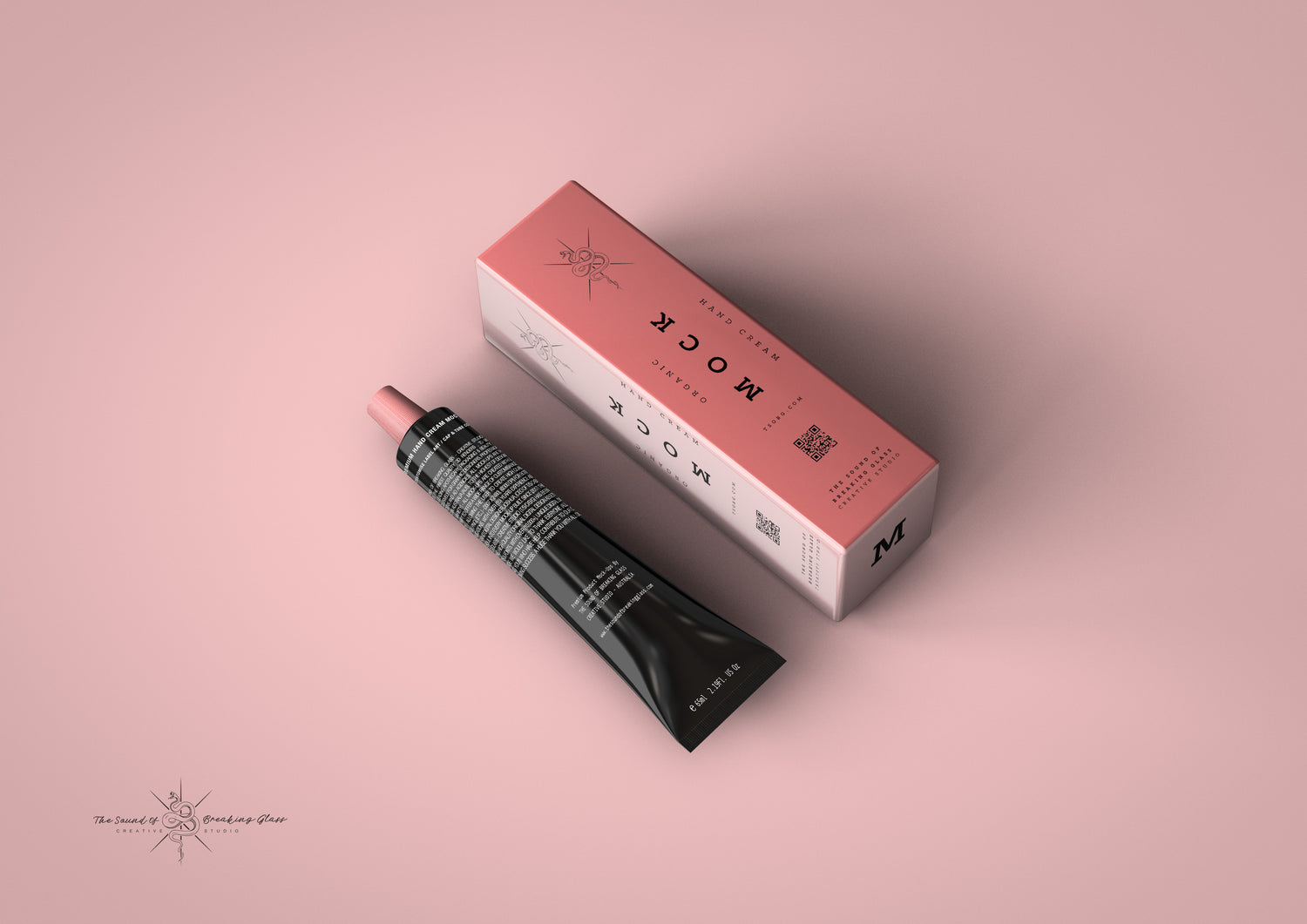 Aluminium - Metal - Laminated Plastic Cosmetics Tube and Box Mock-Up