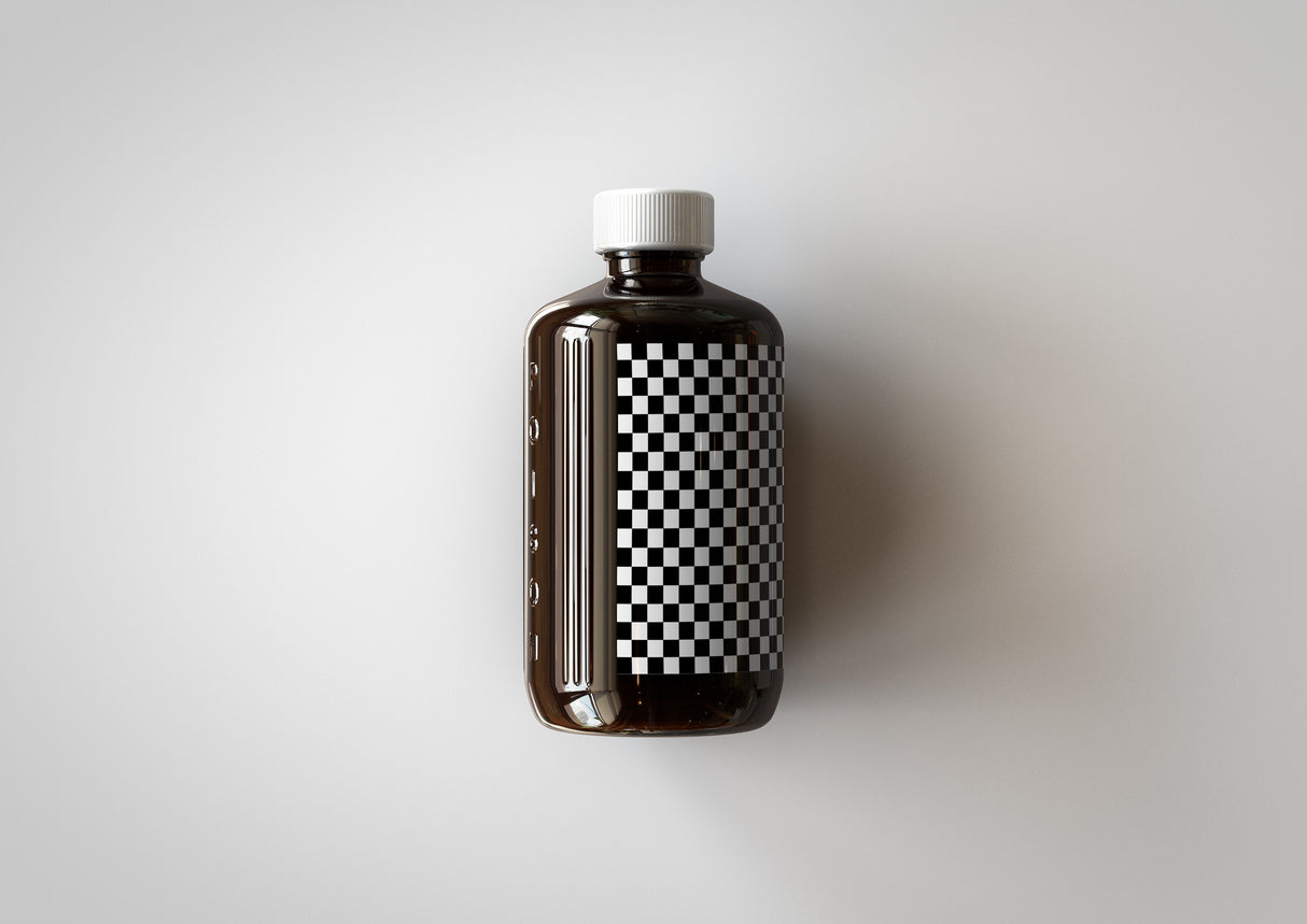 POISON Medical Bottle - Tea-Tree Oil Bottle Mock-Up | Antiseptic Bottle Mock-Up