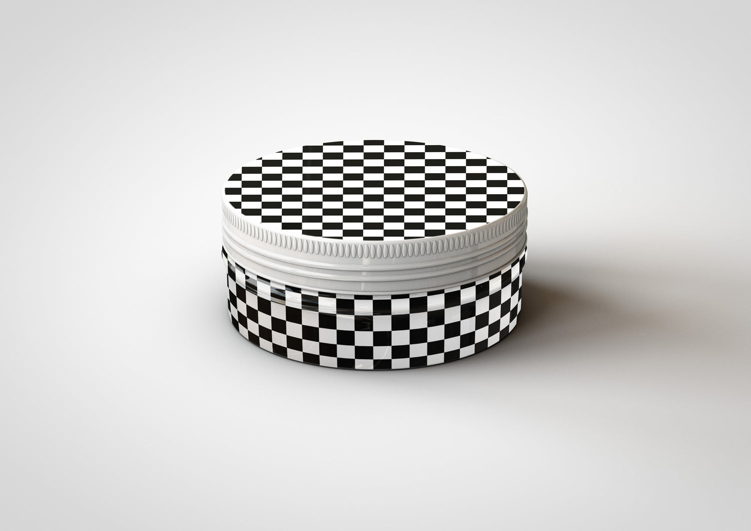 Rounded Cosmetic Tin Mock-Up | Round Metal Packaging Container Mock-Up