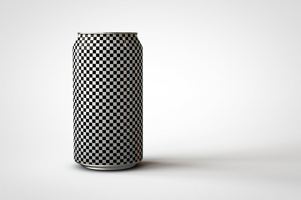 Soda Can | Beer Can Mock-Up | 440ml - 500ml - 14-16 US Fl oz front view