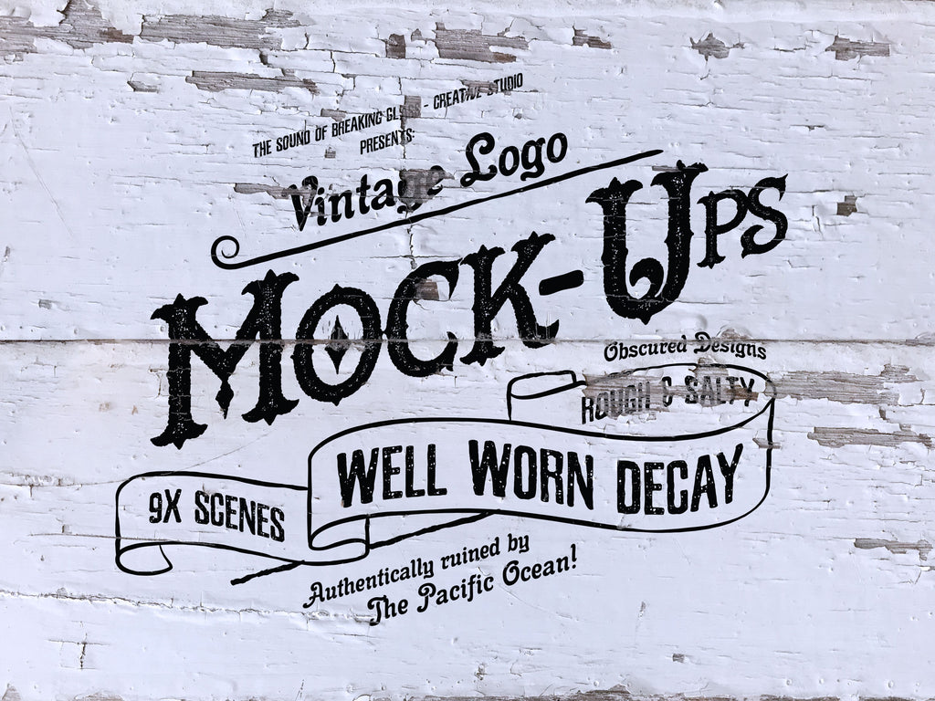 Vintage & Retro Rustic Decay - Logo Mock-Up