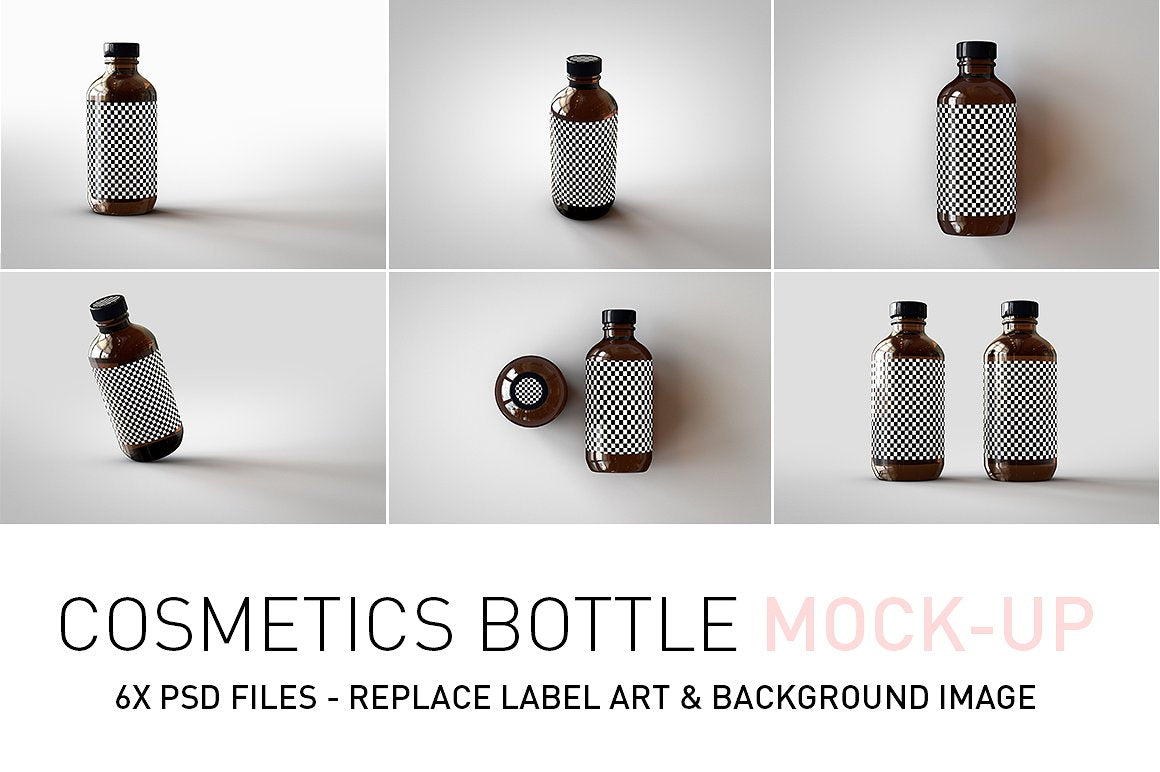 SUPPLEMENT BOTTLE MOCK-UP BUNDLE - Vitamins, Pills, Supplements Bottle Mock-Up