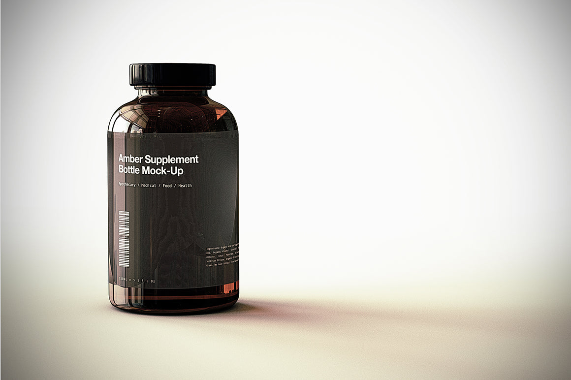SUPPLEMENT BOTTLE MOCK-UP BUNDLE - Vitamins, Pills, Supplements Bottle Mock-Up