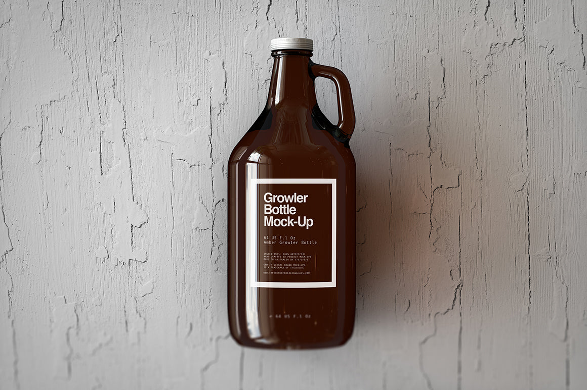 Growler Beer Bottle Mock-Up
