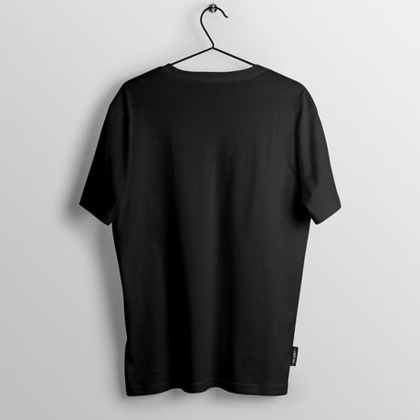 100% Black Cotton Tee by Dos Lobos - Inner Flame