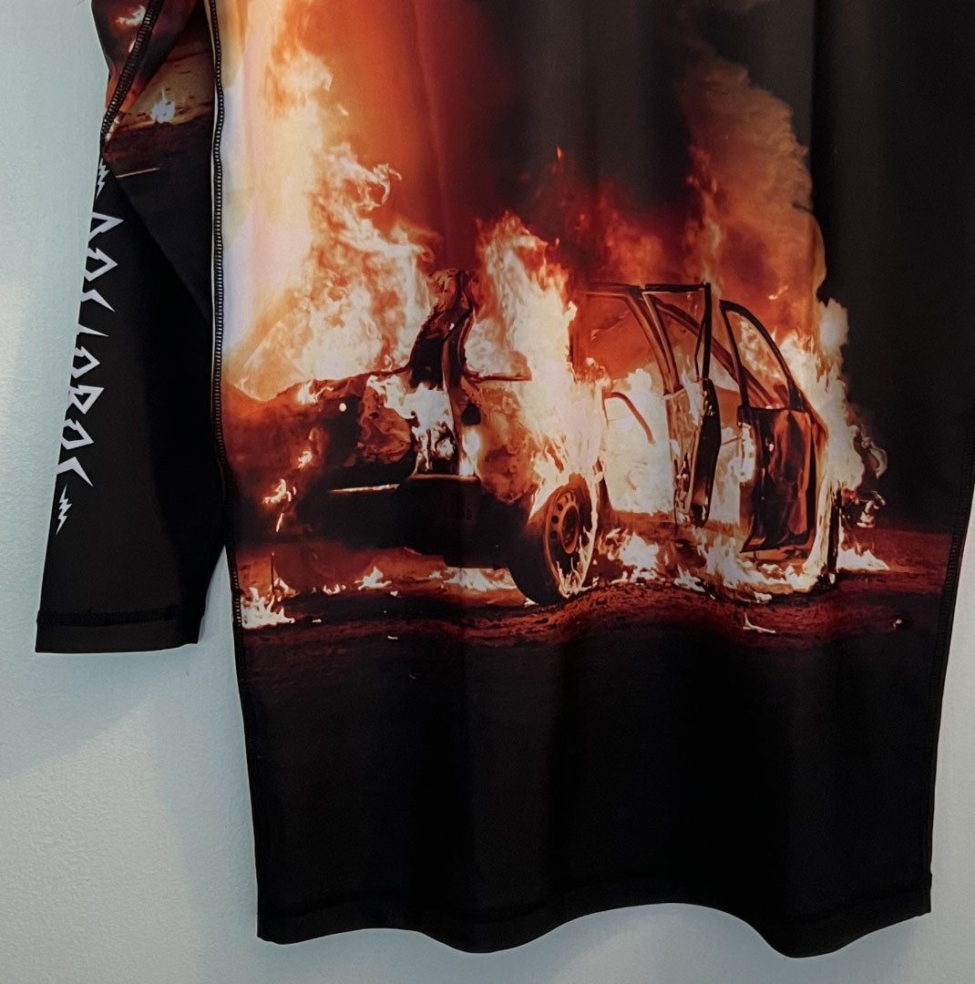 Long Sleeve Rashguard by Dos Lobos - Crash & Burn