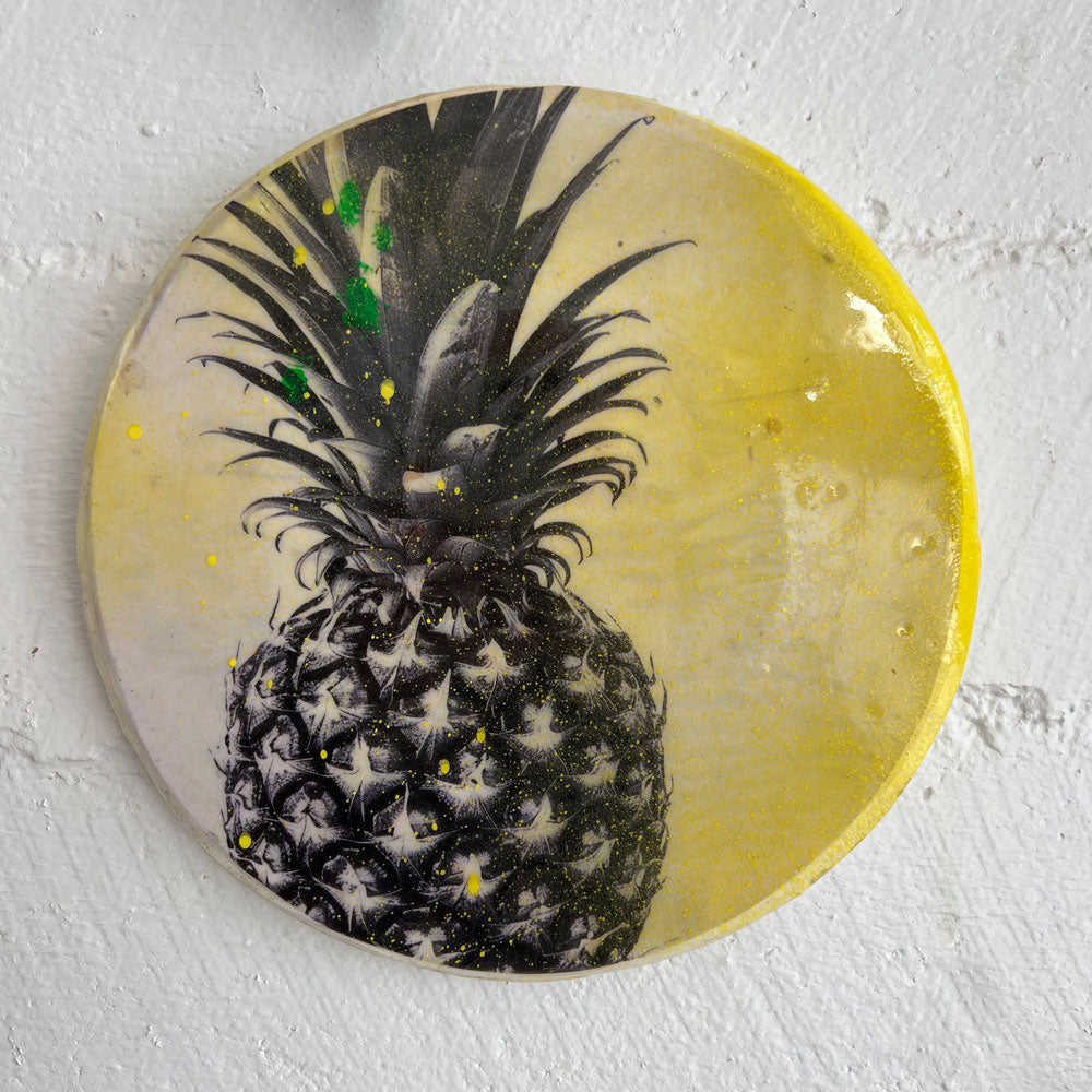 Pineapple Crush - Circular Wall Tile