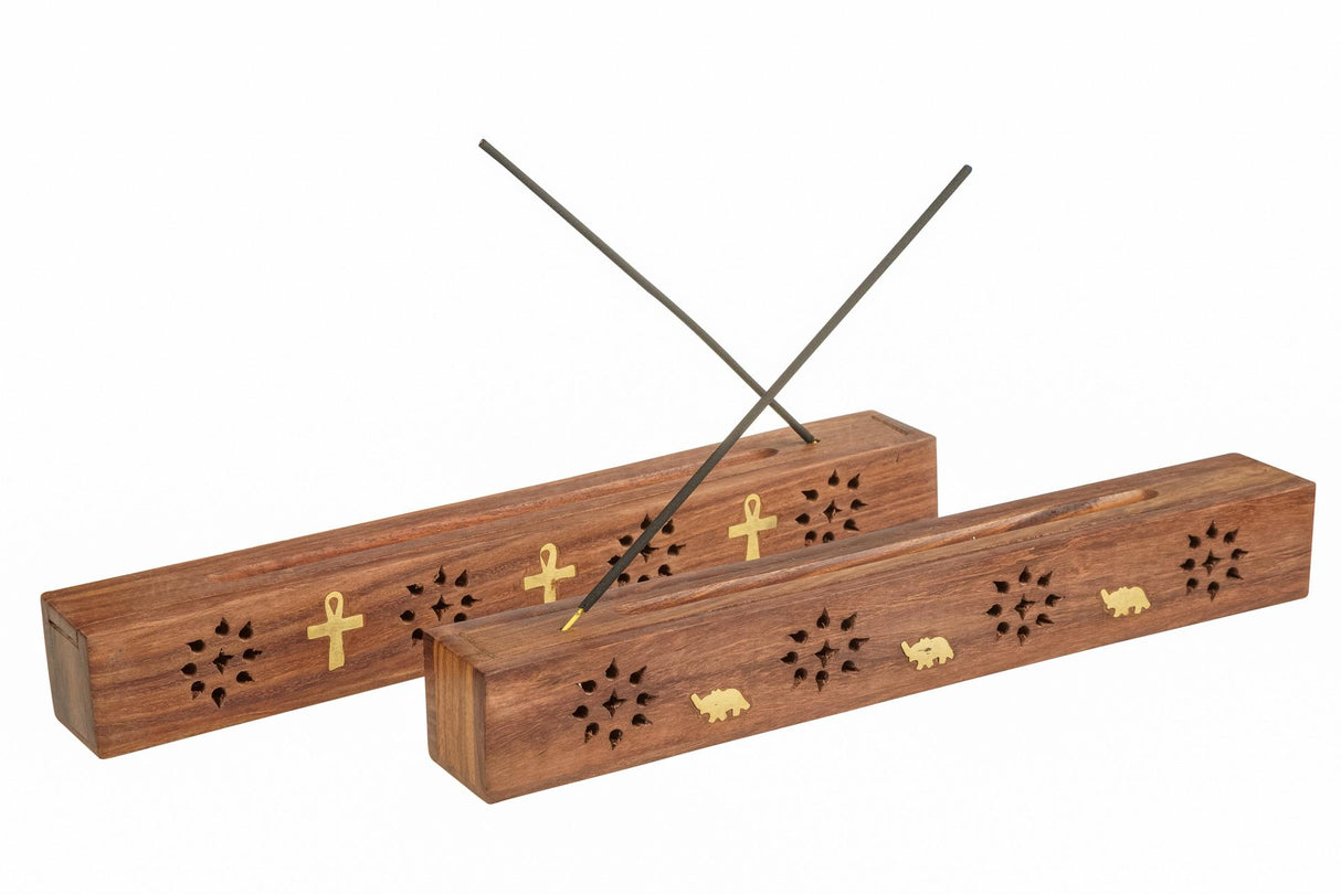 Wooden BOX Ash Catcher - Brass