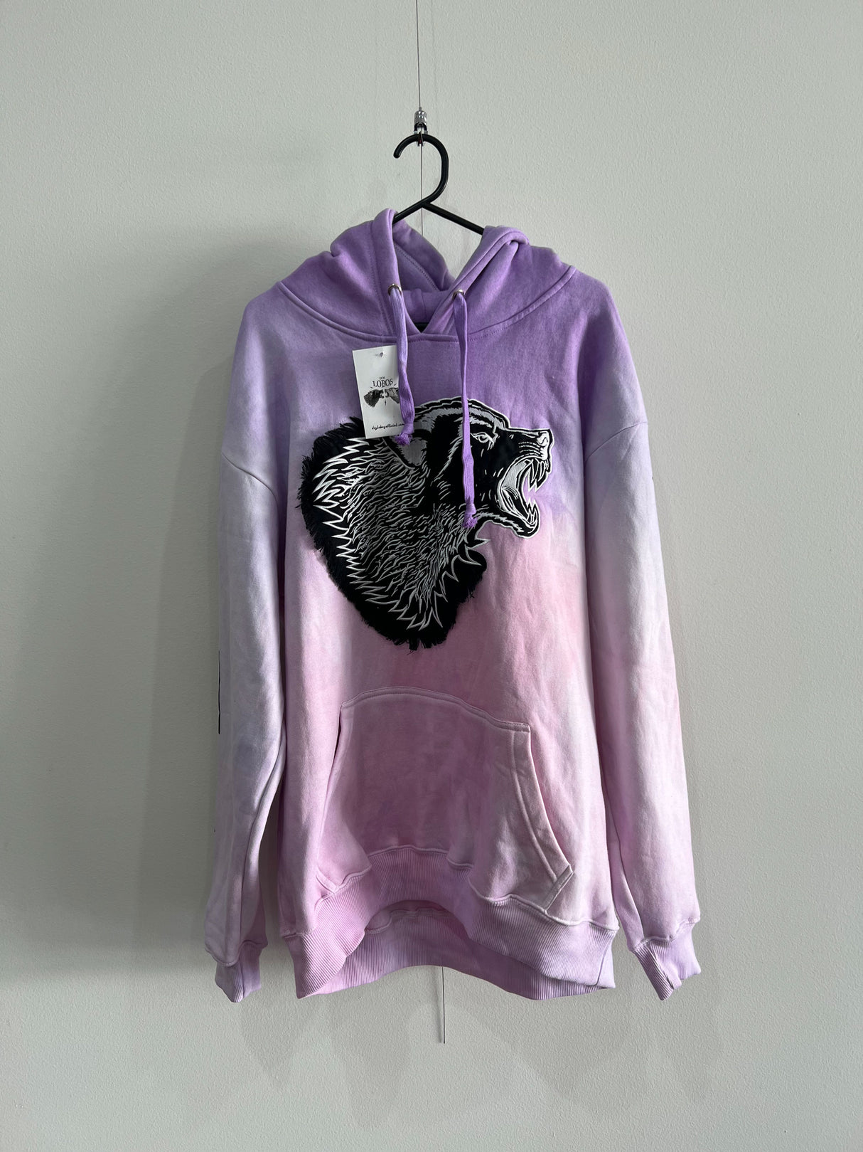 Savage Wolves - PURPLE X ROSE FADE - Cotton Fleece Hoodie