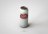 Crowler Can Mock-Up - Long Tall Thin Slender Beer and Soda Can Mock-Up