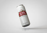 Crowler Can Mock-Up - Long Tall Thin Slender Beer and Soda Can Mock-Up