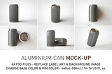 Metal Soda Can & Beer Can Mock-Up Bundle