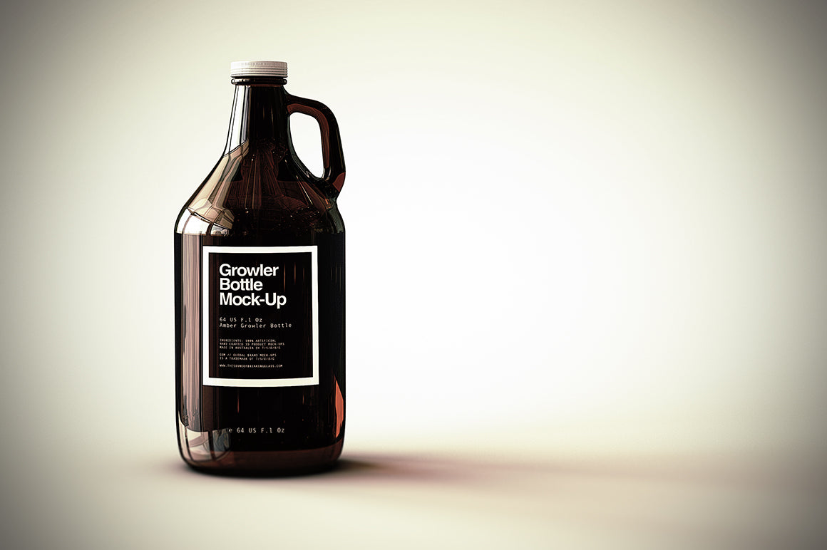 Growler Beer Bottle Mock-Up