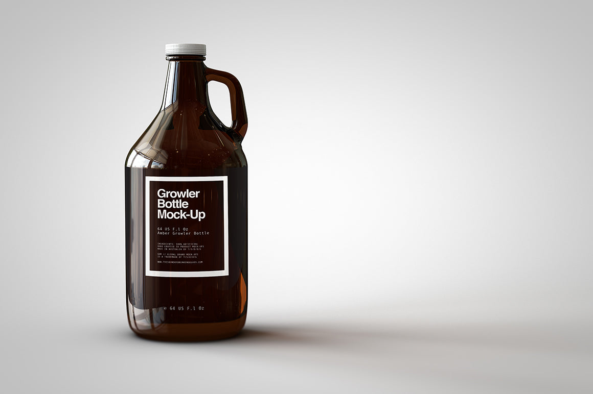 Growler Beer Bottle Mock-Up