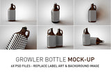 Growler Beer Bottle Mock-Up