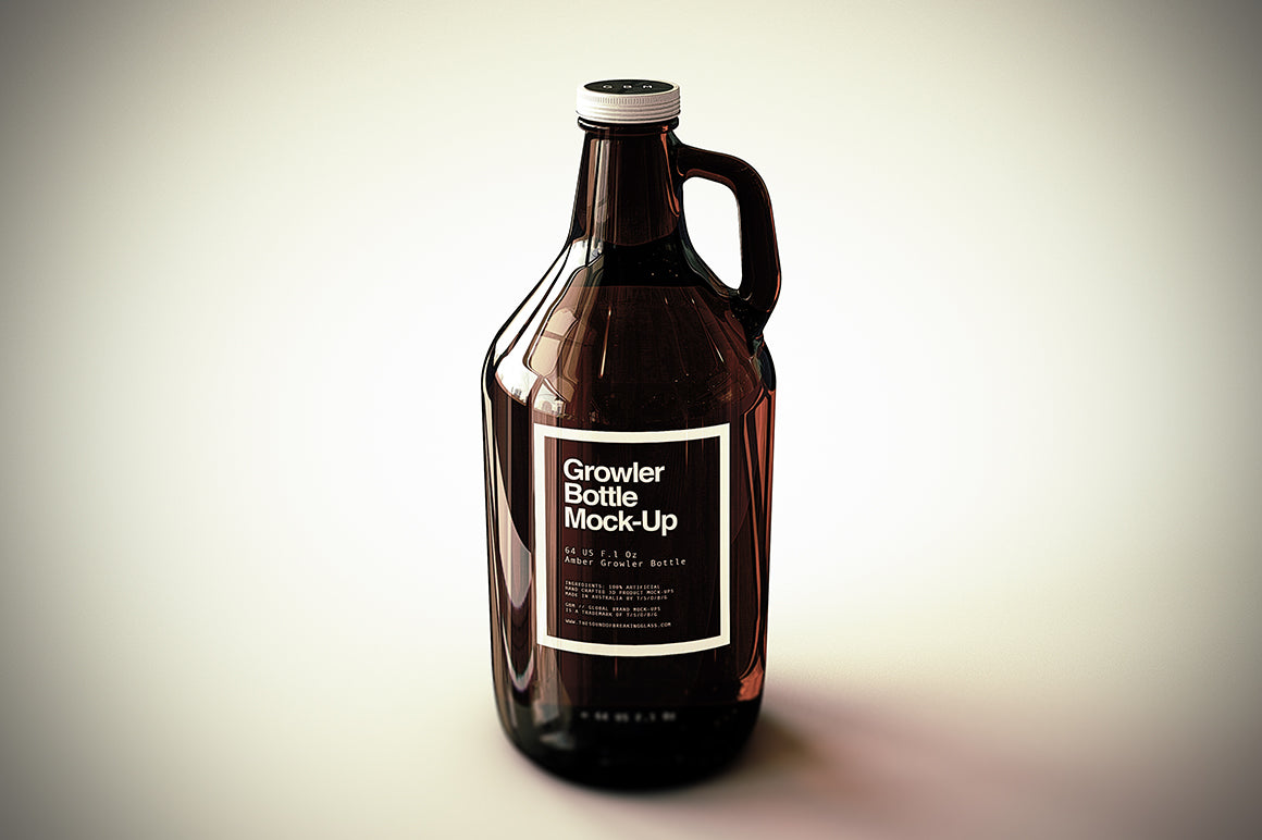 Growler Beer Bottle Mock-Up