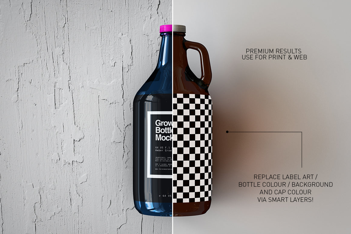 Growler Beer Bottle Mock-Up