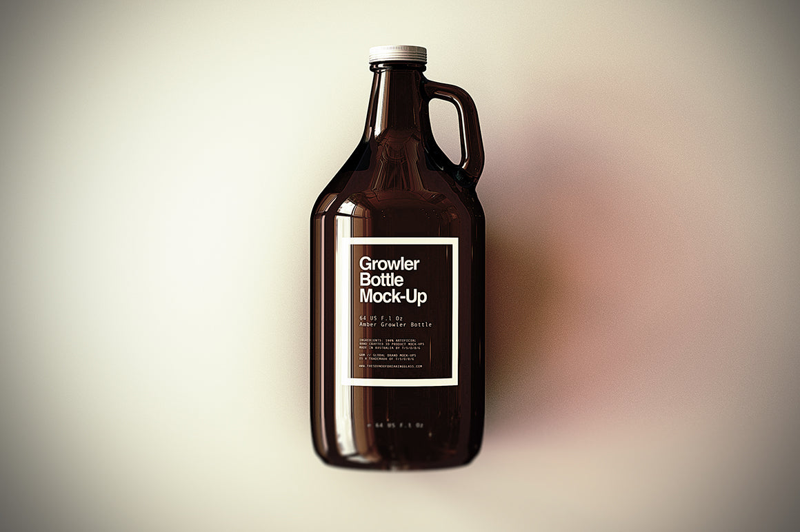 Growler Beer Bottle Mock-Up