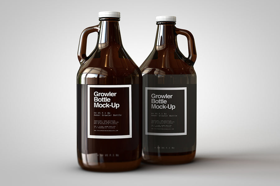 Growler Beer Bottle Mock-Up | Craft Beer Jug Mock-Up – The Sound Of ...