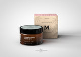 Amber Cosmetics Pot & Box Mock-Up | Amber Apothecary Glass Jar Mock-Up