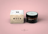 Amber Cosmetics Pot & Box Mock-Up