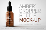 Dropper Bottle Mock-Up with box package Mock-Up