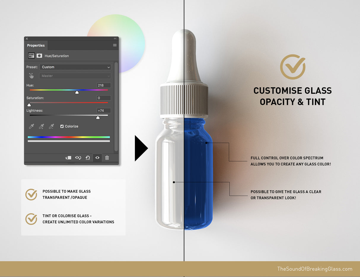 Apothecary - Medical - Pharma Eye Dropper Bottle and Box Mock-Up - Glass Amber - Blue - Green