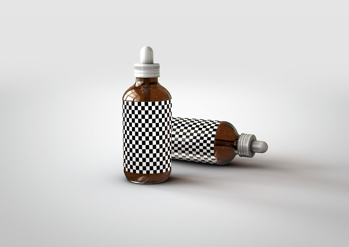 Amber Dropper Bottle Mock-Up