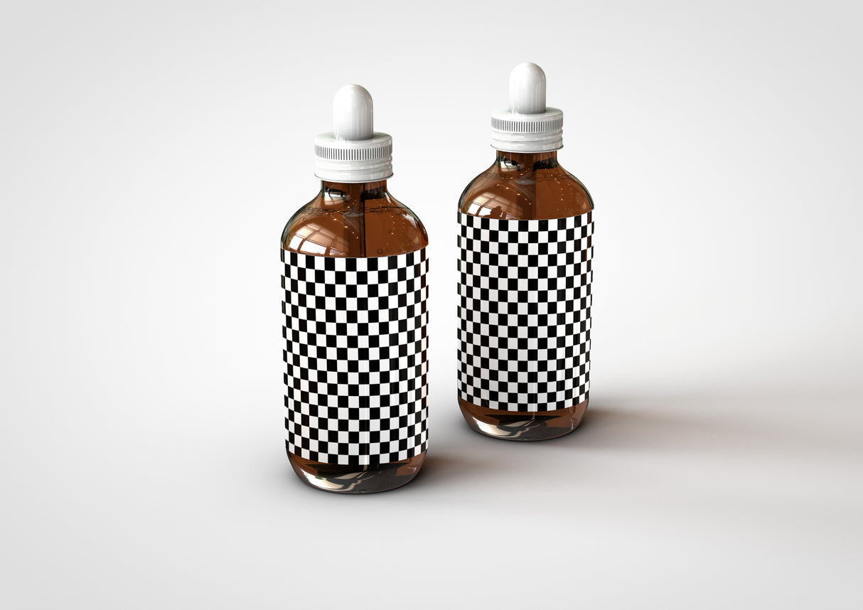 Amber Dropper Bottle Mock-Up