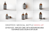 Amber Eye Dropper | Pharmacy Dropper Bottle Mock-up