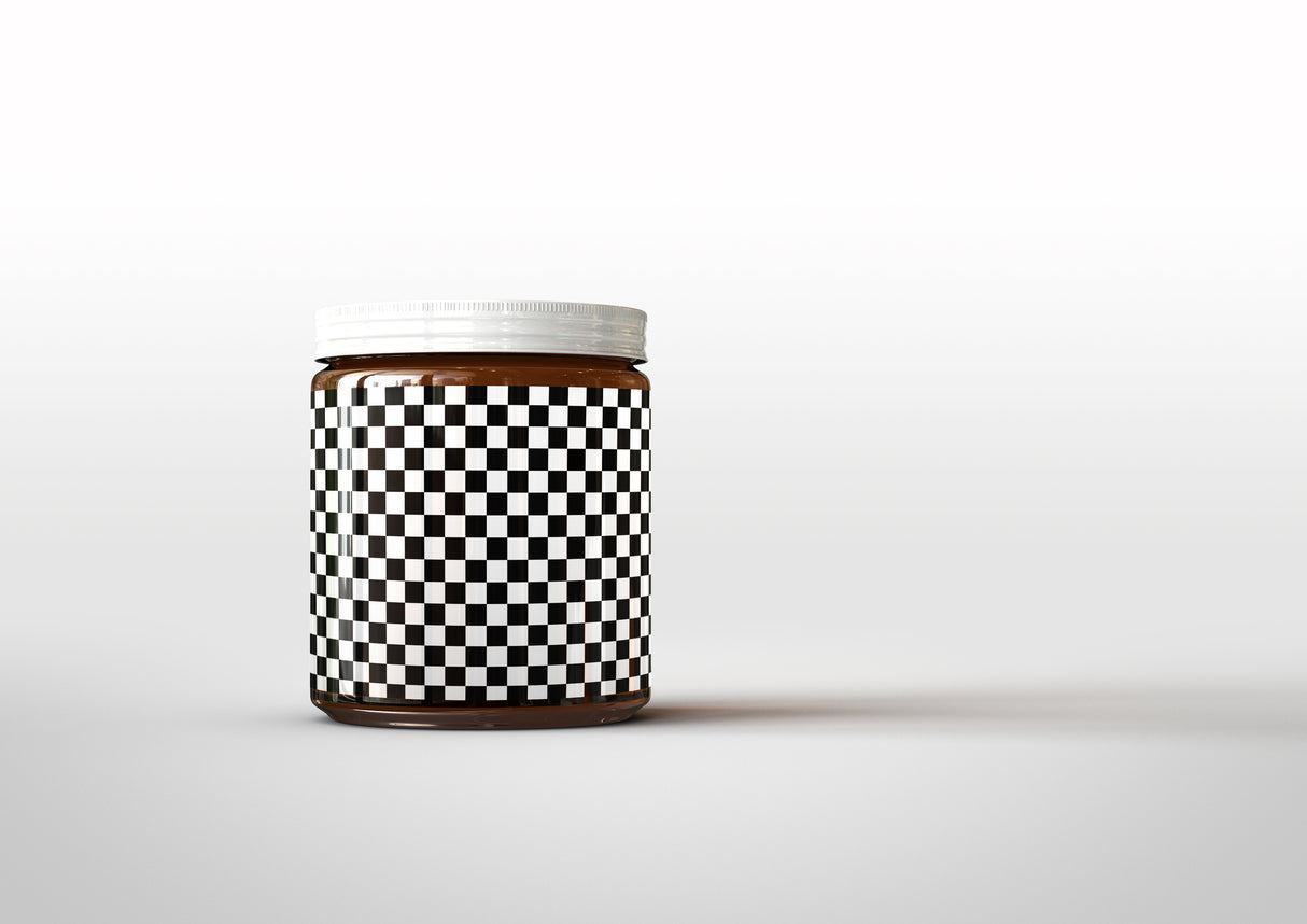 Amber Cosmetics Pot | Beauty Pot Mock-Up | Glass Jar Mock-Up