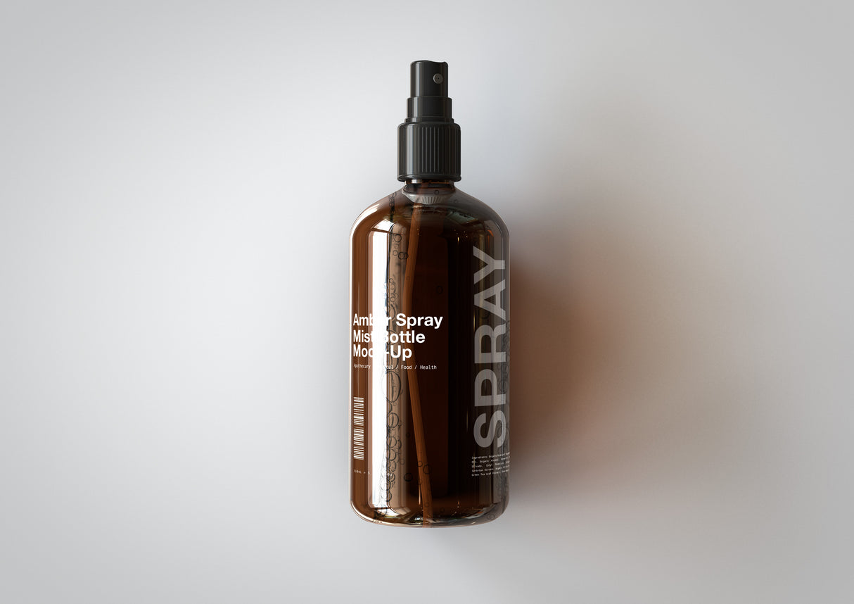 Amber Mist | Hair Spray | Spritzer Bottle Mock-Up