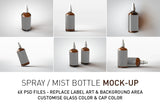 Amber Spray | Mist | Spritzer Bottle Mock-Up