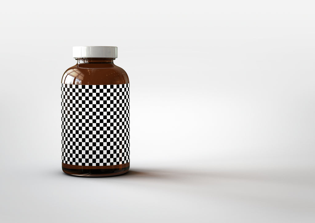 Amber Supplement | Pills Bottle Mock-Up