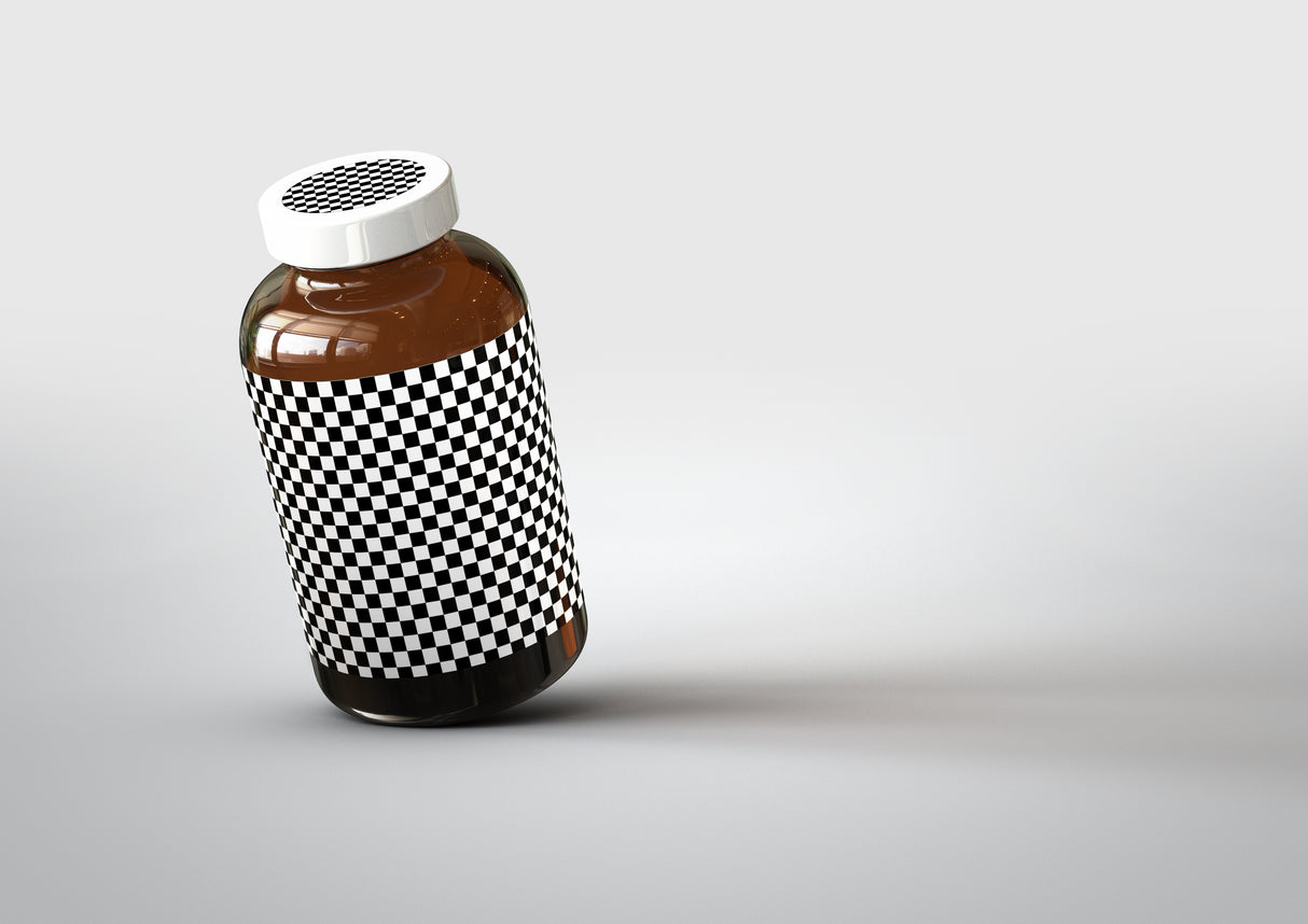 Amber Supplement | Pills Bottle Mock-Up